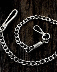 Cool Silver Stainless Steel Mens Pants Chain Wallet Chain Biker Wallet Chain For Men