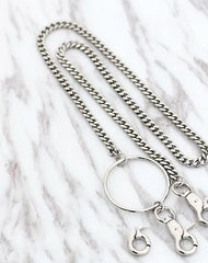 Fashion Men's Women's Silver Long Hip Hop Pants Chain Biker Wallet Chain For Men