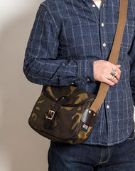 Canvas Mens Saddle Casual Camouflage Shoulder Bag Courier Bag Side Bag Messenger Bag for Men
