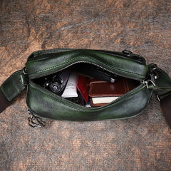 Vintage Leather Womens Saddle Shoulder Bag Small - Lifestyle View
