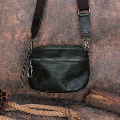 Vintage Leather Womens Saddle Shoulder Bag Small - Studio View