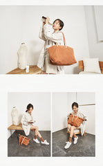 Simple Canvas Womens Mens Tote Bag Messenger Tote Shoulder Bags Canvas Tote Purse for Women