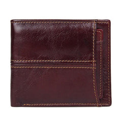 Simple Anti-Theft Leather Men's RFID billfold Wallet Multi-Card Wallet For Men