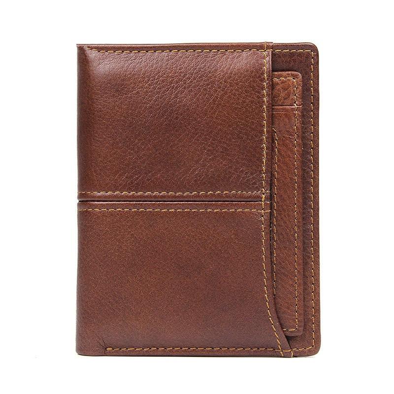 Simple Anti-Theft Leather Men's RFID billfold Wallet Multi-Card Wallet For Men