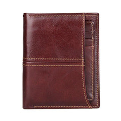 Simple Anti-Theft Leather Men's RFID billfold Wallet Multi-Card Wallet For Men
