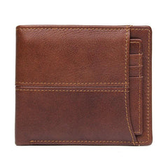 Simple Anti-Theft Leather Men's RFID billfold Wallet Multi-Card Wallet For Men