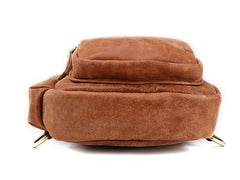 Cool Camel Leather Chest Bag Sling Bag Sling Crossbody Bags For Men