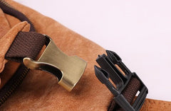 Cool Camel Leather Chest Bag Sling Bag Sling Crossbody Bags For Men