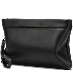 Fashion Black Leather Men's Clutch Purse Clutch Bag Wristlet Bag For Men