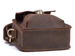 Simple Retro Leather Mens Tablet Messenger Bag Small Side Bag Messenger Bag For Men