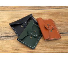 Slim Leather Card Holder Women Mini Coin Wallet Cute Minimalist Card Wallets For Women
