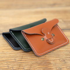 Slim Leather Card Holder Women Mini Coin Wallet Cute Minimalist Card Wallets For Women