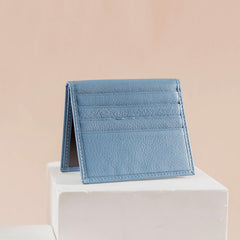 Slim Women Green Leather Card Holder Small Card Wallet Card Holder Credit Card Holder For Women