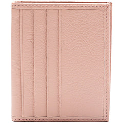 Slim Women Pink Leather Card Holder Small Card Wallet Card Holder Credit Card Holder For Women