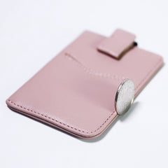 Slim Womens Green Leather Card Holder Wallet Vertical RFID Minimalist Card Holders Wallet for Ladies