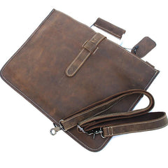 Slim Leather Mens Cool Briefcase Work Bag Business Bag Laptop Bag for men