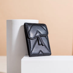 Small Women Pink Leather Card Holder Small Card Wallet Sheepskin Card Holder Credit Card Holder For Women