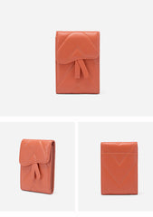 Small Women Pink Leather Card Holder Small Card Wallet Sheepskin Card Holder Credit Card Holder For Women
