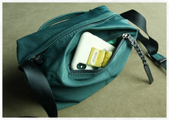 Small Womens Black&Pink NYLON Shoulder Bag Purse Cute NYLON Crossbody Purse for Ladies