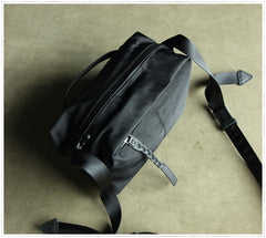 Small Womens Black&Pink NYLON Shoulder Bag Purse Cute NYLON Crossbody Purse for Ladies