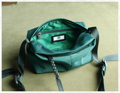 Small Womens Black&Pink NYLON Shoulder Bag Purse Cute NYLON Crossbody Purse for Ladies