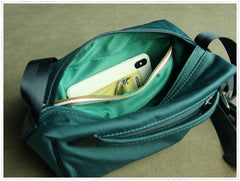 Small Womens Black&Pink NYLON Shoulder Bag Purse Cute NYLON Crossbody Purse for Ladies