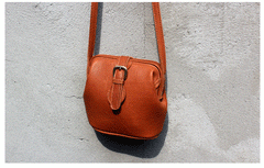 Small Womens Brown Leather Small doctor bag shoulder doctor bag for women