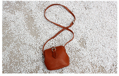 Small Womens Brown Leather Small doctor bag shoulder doctor bag for women