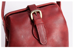 Small Womens Brown Leather Small doctor bag shoulder doctor bag for women