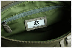 Small Womens Green Nylon Handbag Purse Nylon Crossbody Purse Shoulder Bag for Ladies