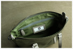 Small Womens Green Nylon Handbag Purse Nylon Crossbody Purse Shoulder Bag for Ladies