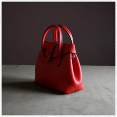 Small Womens Red Leather Handbag Purse Leather Red Mini Shoulder Bag Handbag Purse for Ladies