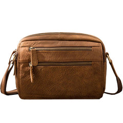 Small Cool Leather Mens Messenger Bags Shoulder Bag  for Men