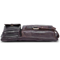 Cool LEATHER MENS BELT BAG FANNY BACK WAIST BAGs FANNY BAGS FOR MEN