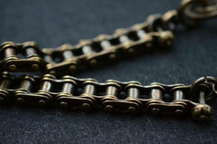 Solid Brass Cool Punk Rock Bike Chain Wallet Chain Biker Trucker Wallet Chain Trucker Wallet Chain for Men