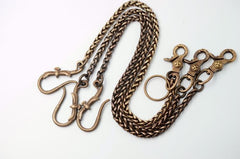 Solid Brass Cool Wallet Chains Biker Wallet Chains Trucker Wallet Chains for Men