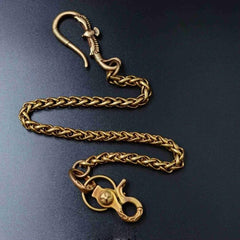 Solid Brass Cool Wallet Chains Biker Wallet Chains Trucker Wallet Chains for Men