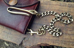 Solid Brass Cool Punk Rock Wallet Chains Biker Trucker Wallet Chain Trucker Wallet Chain for Men