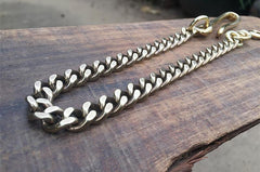 Solid Brass Cool Punk Rock Wallet Chains Biker Trucker Wallet Chain Trucker Wallet Chain for Men