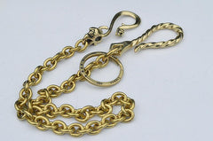 Solid Brass Cool Punk Rock Wallet Chain Biker Trucker Wallet Chain Trucker Wallet Chain for Men
