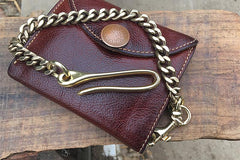 Solid Brass Cool Punk Rock Wallet Chains Biker Trucker Wallet Chain Trucker Wallet Chain for Men