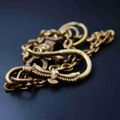 Solid Brass Cool Wallet Chains Biker Wallet Chains Trucker Wallet Chains for Men
