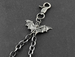 Solid Stainless Steel Bat Wallet Chain Cool Punk Rock Biker Trucker Wallet Chain Trucker Wallet Chain for Men