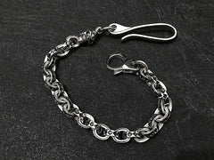 Solid Stainless Steel Cool Punk Rock Skull Wallet Chain Biker Wallet Chain Trucker Wallet Chain for Men