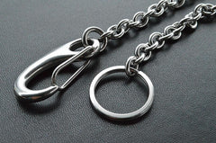 Solid Stainless Steel Cool Punk Rock Wallet Chain Biker Trucker Wallet Chain Trucker Wallet Chain for Men