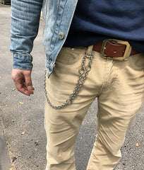 Chains for Mens Wallets Solid Stainless Steel Wallet Chain Biker Wallet Chain Silver Wallet Chain 