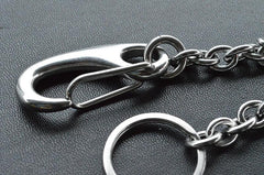 Solid Stainless Steel Cool Punk Rock Wallet Chain Biker Trucker Wallet Chain Trucker Wallet Chain for Men