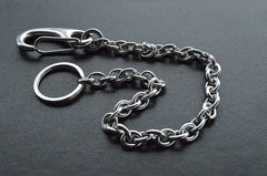 Solid Stainless Steel Cool Punk Rock Wallet Chain Biker Trucker Wallet Chain Trucker Wallet Chain for Men