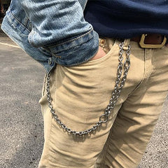 Solid Stainless Steel Wallet Chain Biker Wallet Chain Chains for Mens Wallets Silver Wallet Chain 