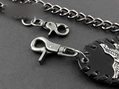 Solid Stainless Steel Eagle Wallet Chain Cool Punk Rock Biker Trucker Wallet Chain Trucker Wallet Chain for Men